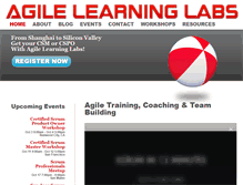 Tablet Screenshot of agilelearninglabs.com